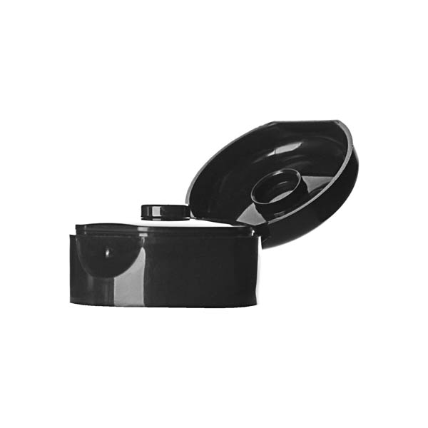 10MM BLACK PP SMOOTH SIDE / SMOOTH TOP PURITY TUBE TOP SNAP ON NECK PCR-BASED CLOSURE WITH 6.4MM ORIFICE-detail image