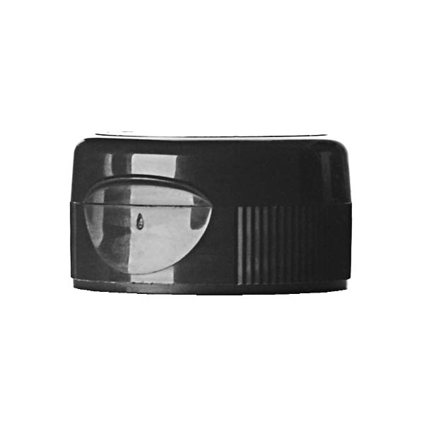 28-400 BLACK PP RIB SIDE ULTRA POUR SPOUT PCR-BASED CLOSURE - 6.35MM ORIFICE-detail image