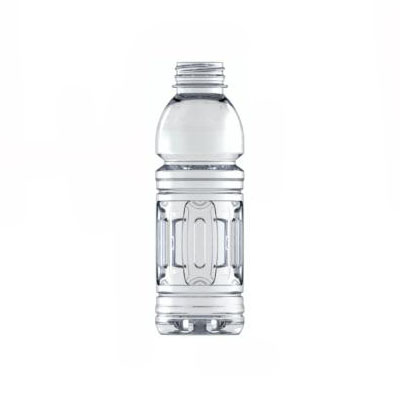 16OZ CLEAR PET PANEL SINGLE-SERVE HOT FILL BOTTLE - 38MM NECK