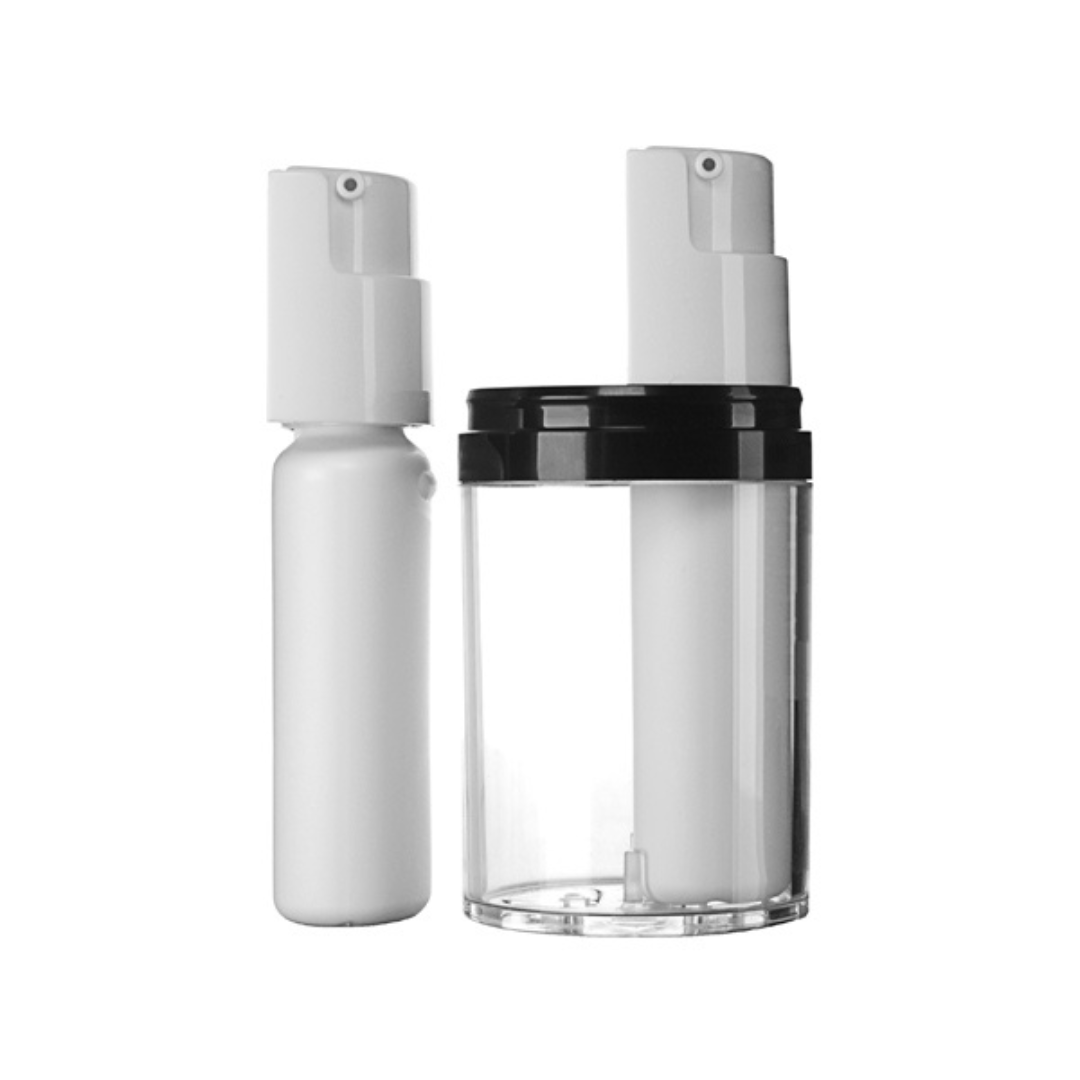 2OZ PET DUO 2 IN 1 AIRLESS DISPENSER ROUND - 1.7MM ORIFICE 0.2ML OUTPUT-detail image