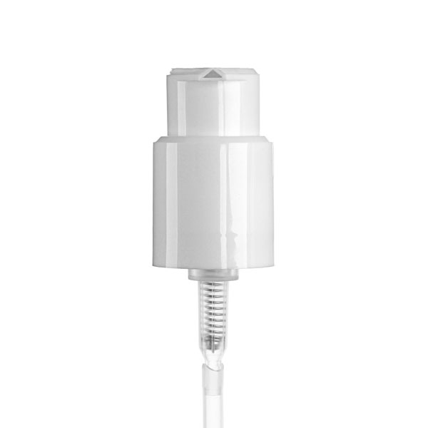 24-410 WHITE SMOOTH SIDE PP UP LOCK TREATMENT PUMP - 70MM DIP TUBE LENGTH 500MCL OUTPUT 3.9MM X 1.58MM ORIFICE-detail image