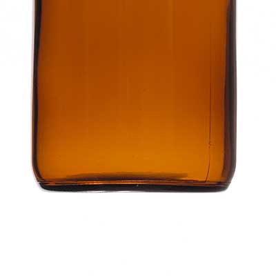 250CC AMBER GLASS WIDE MOUTH PACKER ROUND - 45-400 NECK-detail image