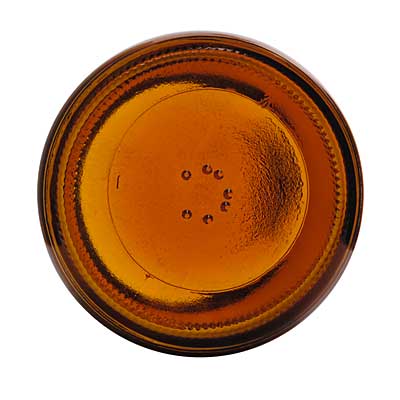 250CC AMBER GLASS WIDE MOUTH PACKER ROUND - 45-400 NECK-detail image