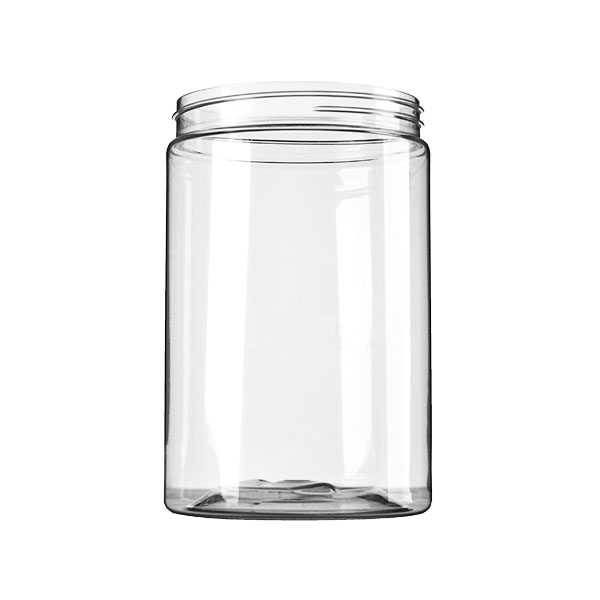25OZ CLEAR PET LIGHTWEIGHT WIDE MOUTH JAR ROUND - 89-400 NECK