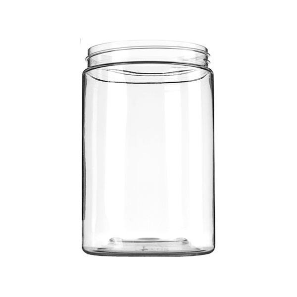 1012654: 25OZ CLEAR PET WIDE MOUTH JAR ROUND - 89-400 NECK