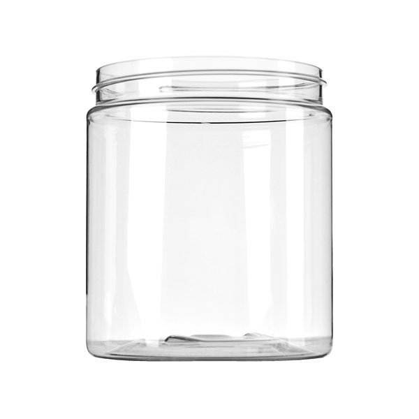 10644012 : 20OZ CLEAR PET WIDE MOUTH JAR ROUND - 89-400 NECK
