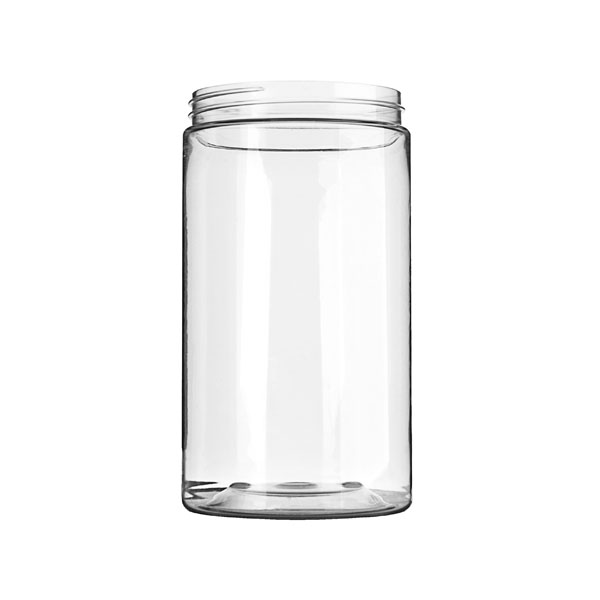 10644013 : 32OZ CLEAR PET WIDE MOUTH JAR ROUND - 89-400 NECK