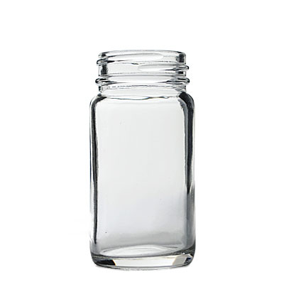 2OZ FLINT GLASS SAMPLE ROUND - 38-400 NECK