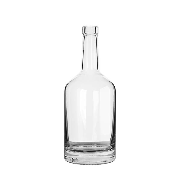 1 LITER FLINT GLASS CALIFORNIA SPIRITS BOTTLE BAR TOP - 18.5MM