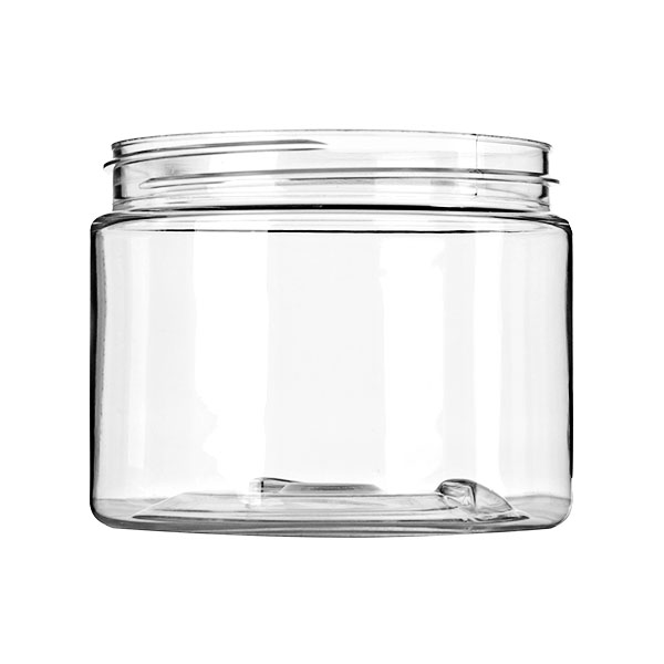 6OZ CLEAR PET WIDE MOUTH JAR - 70-400 NECK