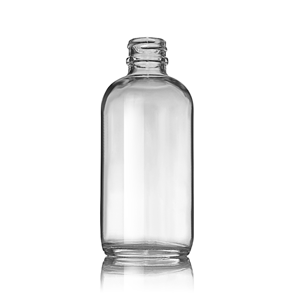 4OZ FLINT GLASS BOSTON ROUND - 22-405 NECK