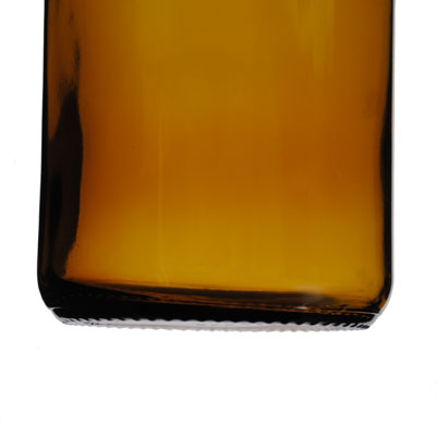 950CC AMBER GLASS WIDE MOUTH ROUND - 53-400 NECK-detail image
