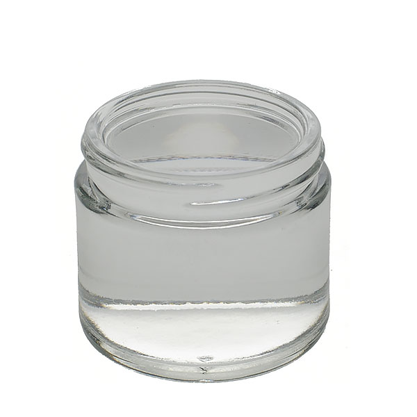 2OZ FLINT GLASS UNTREATED CREAM JAR ROUND  - 53-400 NECK-detail image