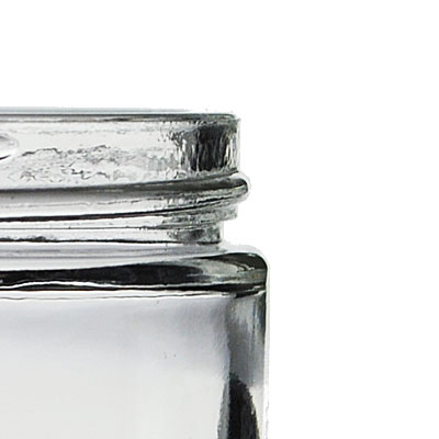 2OZ FLINT GLASS CREAM JAR ROUND  - 53-400 NECK-detail image