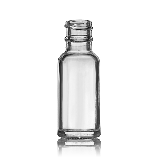 0.5OZ FLINT GLASS  BOSTON ROUND  WITH 18-405 NECK FINISH-detail image
