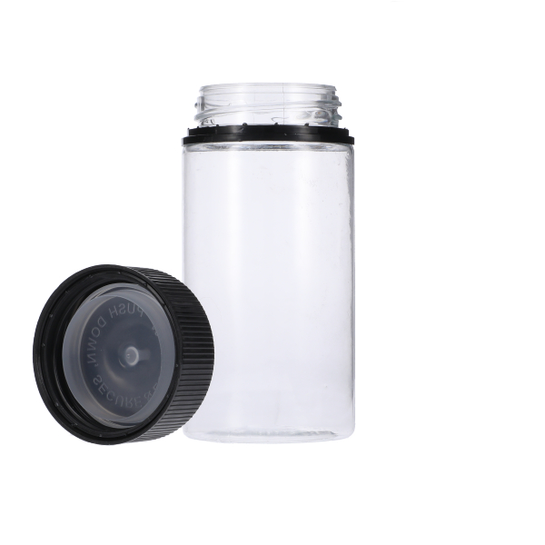 200ML CLEAR PET UNICORN BOTTLE WITH BLACK CR TAMPER EVIDENT BREAK-OFF BAND CLOSURE-detail image