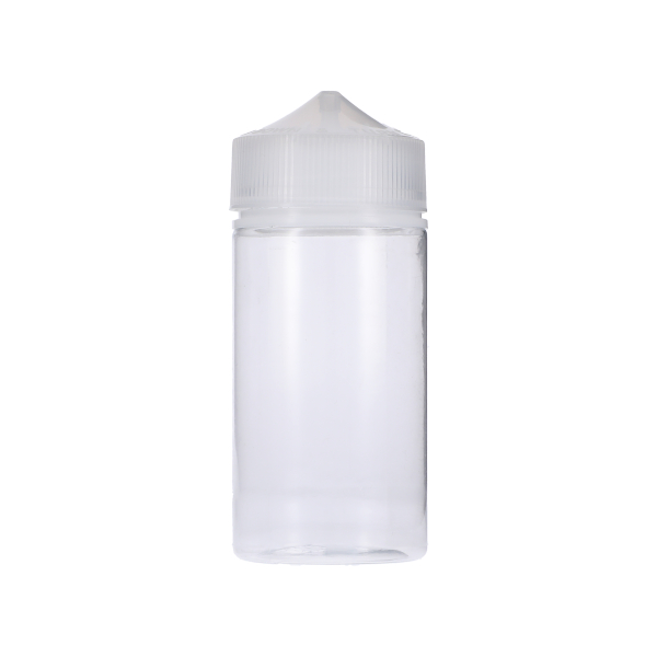 200ML CLEAR PET UNICORN BOTTLE WITH NATURAL CR TAMPER EVIDENT BREAK-OFF BAND CLOSURE