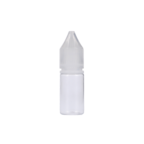 10ML CLEAR PET UNICORN BOTTLE WITH NATURAL CR TAMPER EVIDENT BREAK-OFF BAND CLOSURE