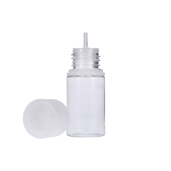 30ML CLEAR PET STUBBY UNICORN BOTTLE WITH NATURAL CR TAMPER EVIDENT BREAK-OFF BAND CLOSURE-detail image