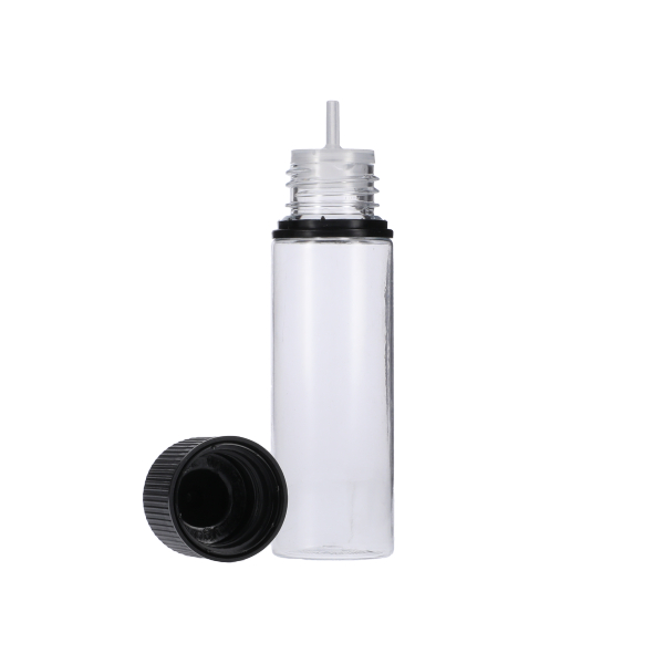 50ML CLEAR PET UNICORN BOTTLE WITH BLACK CR TAMPER EVIDENT BREAK-OFF BAND CLOSURE-detail image