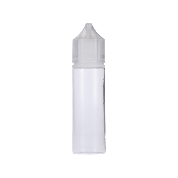 50ML CLEAR PET UNICORN BOTTLE WITH NATURAL CR TAMPER EVIDENT BREAK-OFF BAND CLOSURE