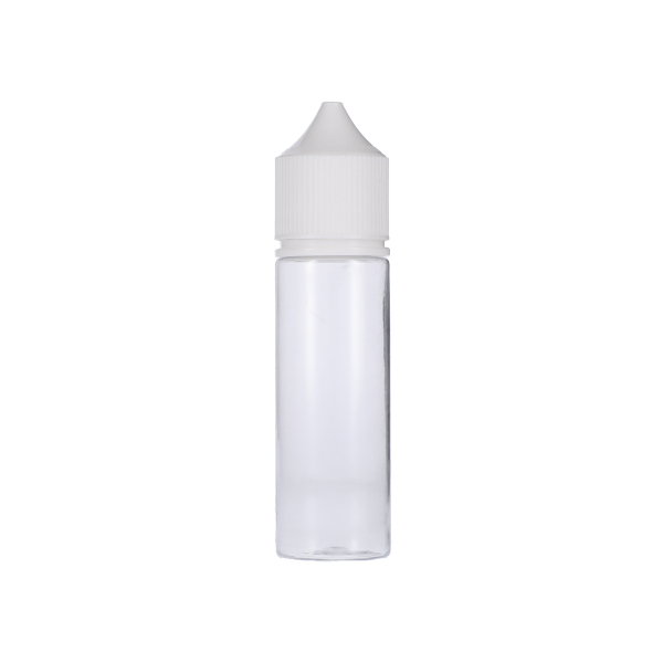 50ML CLEAR PET UNICORN BOTTLE WITH WHITE  CR TAMPER EVIDENT BREAK-OFF BAND CLOSURE
