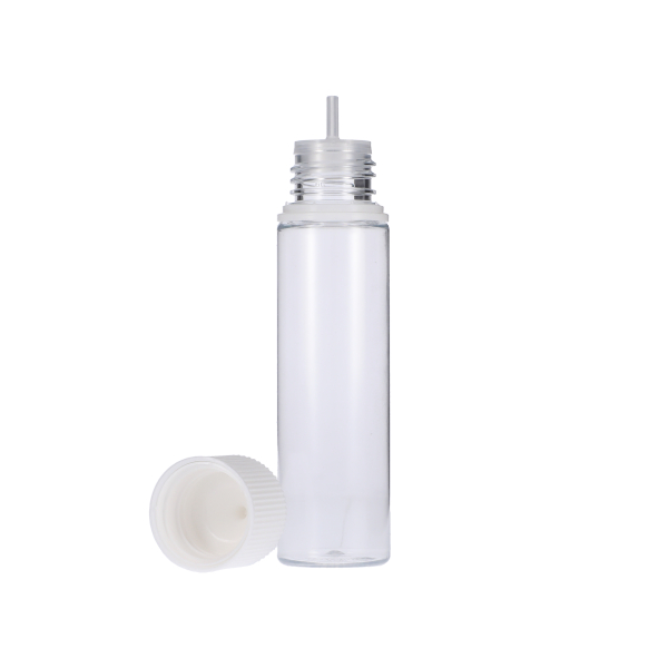 60ML CLEAR PET UNICORN BOTTLE WITH WHITE CR TAMPER EVIDENT BREAK-OFF BAND CLOSURE-detail image