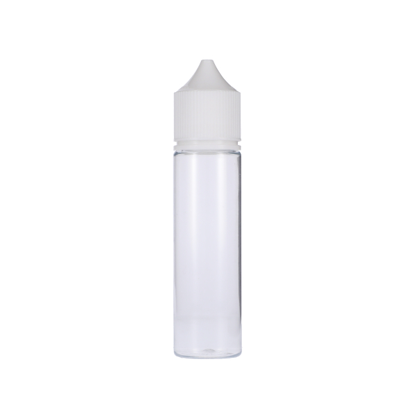 60ML CLEAR PET UNICORN BOTTLE WITH WHITE CR TAMPER EVIDENT BREAK-OFF BAND CLOSURE