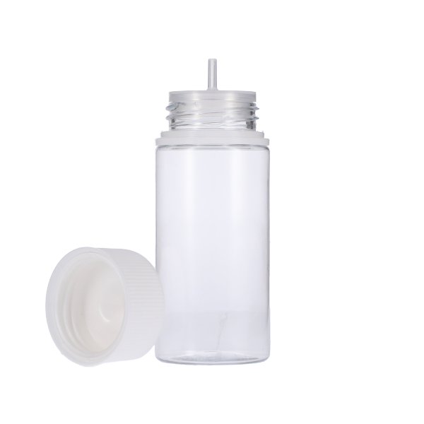 100ML CLEAR PET UNICORN BOTTLE WITH WHITE CR TAMPER EVIDENT BREAK-OFF BAND CLOSURE-detail image