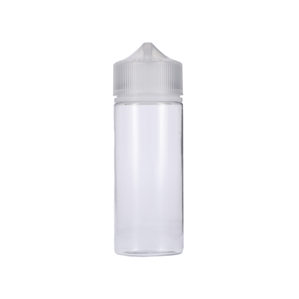 120ML CLEAR PET UNICORN BOTTLE WITH NATURAL CR TAMPER EVIDENT BREAK-OFF BAND CLOUSRE