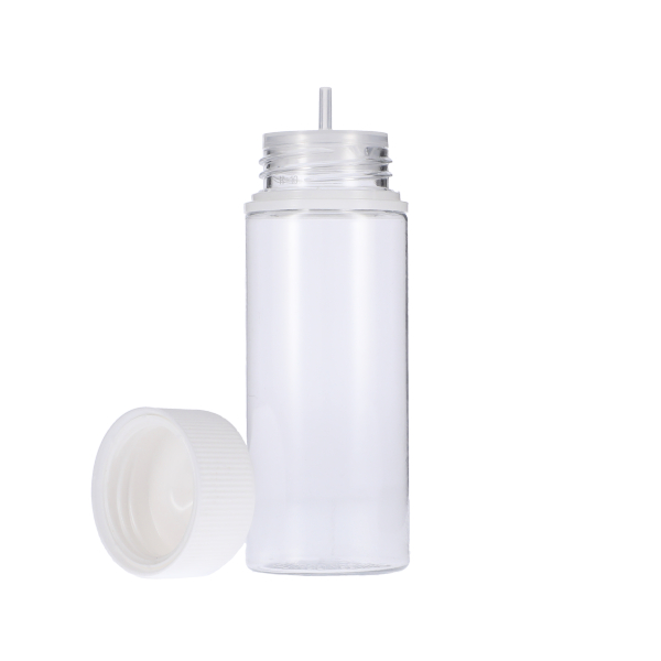 120ML CLEAR PET UNICORN BOTTLE WITH WHITE CR TAMPER EVIDENT BREAK-OFF BAND CLOSURE-detail image
