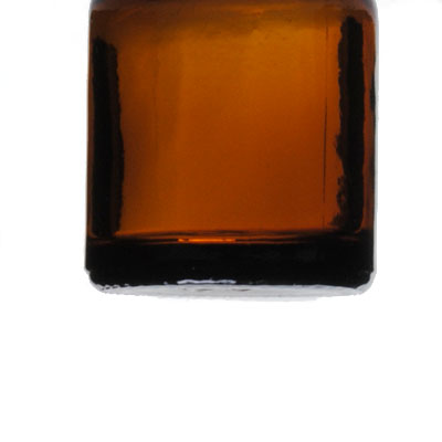 6CC AMBER WIDE MOUTH ROUND GLASS BOTTLE -  20-405-detail image