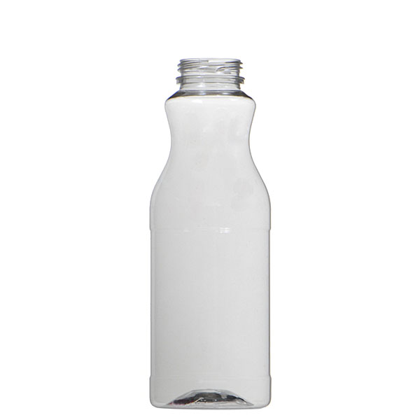 16OZ CLEAR ROUND PET WITH 38MM NECK