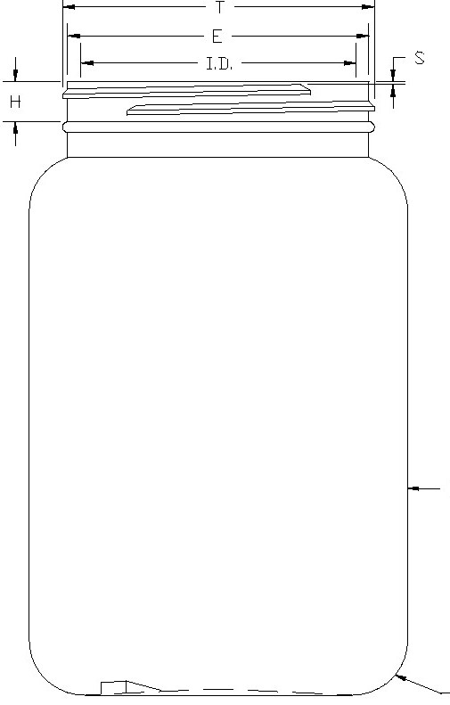 1250CC WHITE PHARMA ROUND HDPE WITH 89-400 NECK FINISH