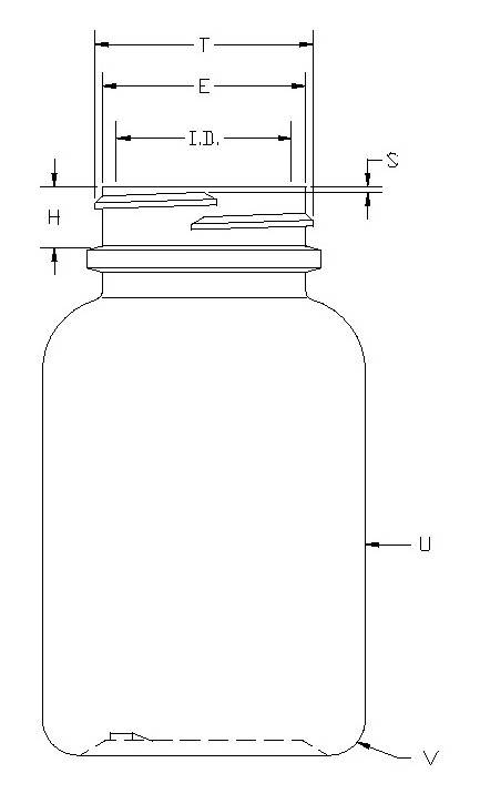 150CC WHITE PHARMA ROUND HDPE WITH 38-400 NECK FINISH