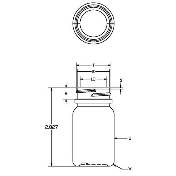 50CC WHITE PHARMA ROUND HDPE WITH 33-400 NECK FINISH