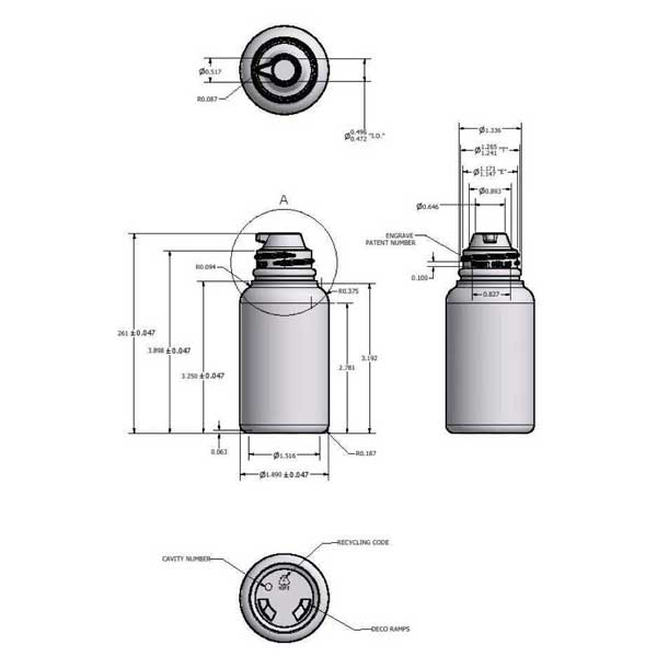 120CC WHITE PHARMA ROUND PP WITH 33MM NECK