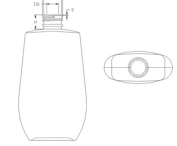 5OZ WHITE TAPERED OVAL HDPE WITH 20-410 NECK FINISH
