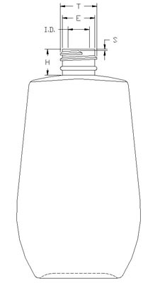 5OZ WHITE TAPERED OVAL HDPE WITH 20-410 NECK FINISH