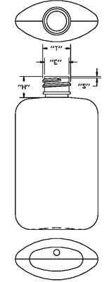 2OZ WHITE OVAL LDPE WITH 18-410 NECK FINISH