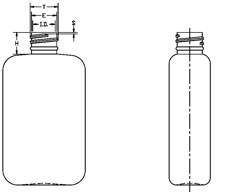 2OZ WHITE OVAL HDPE WITH 18-410 NECK FINISH