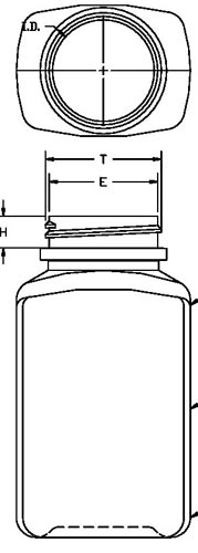 160ML WHITE PHARMA OBLONG HDPE WITH 38-400 NECK FINISH