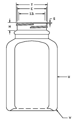 250ML WHITE PHARMA OBLONG HDPE WITH 43-400 NECK FINISH