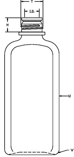 530ML WHITE PHARMA OBLONG HDPE WITH 33-430 NECK FINISH