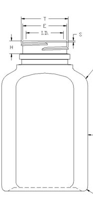 250ML WHITE PHARMA OBLONG HDPE WITH 38-400 NECK FINISH