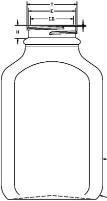 500ML WHITE PHARMA OBLONG HDPE WITH 43-400 NECK FINISH