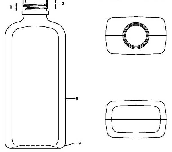 530ML WHITE PHARMA OBLONG HDPE WITH 33-400 NECK FINISH