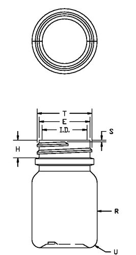 40CC WHITE PHARMA ROUND HDPE WITH 33-400 NECK FINISH