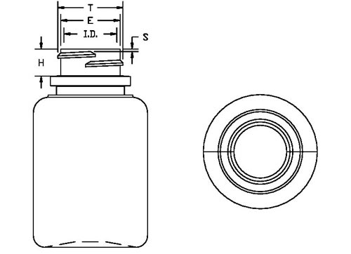 100CC WHITE PHARMA ROUND HDPE WITH 28-400 NECK FINISH
