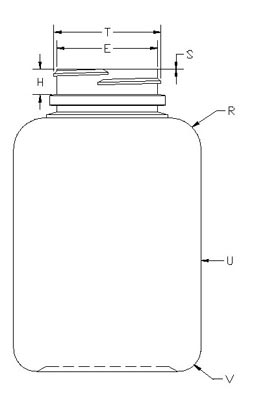 400CC WHITE PHARMA ROUND HDPE WITH 45-400 NECK FINISH